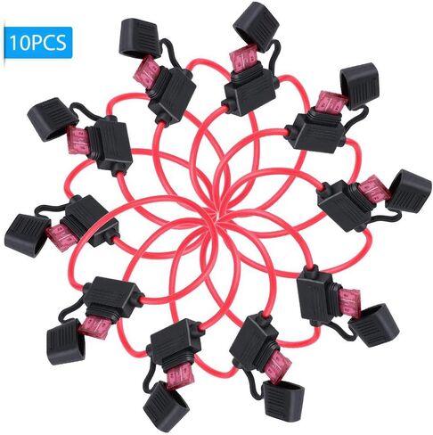 Easy Install Standard Blade Holder 12V 40A Holder for Car Auto, Pack of 10 in Saudi Arabia