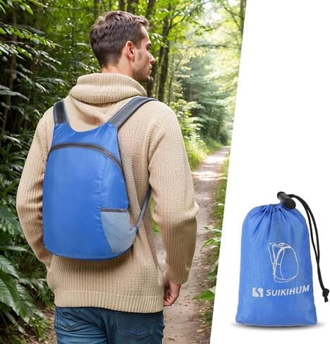 20L Ultra Heaking-Daypack Lightweight Travel Packpack يمكن تعبئتها للتخييم في الهواء الطلق ، أسود in Saudi Arabia