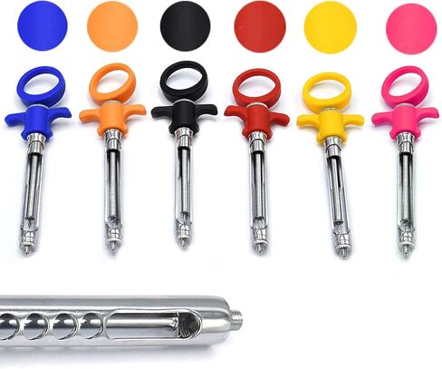 محقنة الأسنان ذاتية الطمور 1.8 مل مجموعة سلبية السيارات من 6 أداة الأسنان من الفولاذ المقاوم للصدأ (مزيج من البلاستيك بالألوان) in Kuwait