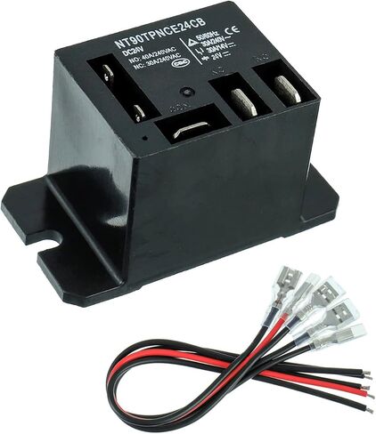 1 Pack NT90-AC120V-10X Power Relay AC 120V Coil 30A 40A SPDT(1NO 1NC) Mini Relay with Flange Mounting and 5pcs Quick Connect Terminals Wires in Kuwait