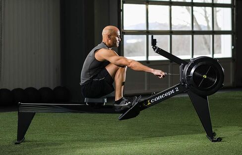 Concept2 Rowerg آلة التجديف الداخلي مع أرجل طويلة - شاشة PM5 ، حامل الجهاز ، مقاومة هواء قابل للتعديل ، تخزين سهل in Kuwait