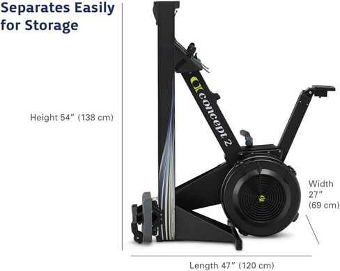 Concept2 Rowerg آلة التجديف الداخلي مع أرجل طويلة - شاشة PM5 ، حامل الجهاز ، مقاومة هواء قابل للتعديل ، تخزين سهل in Kuwait