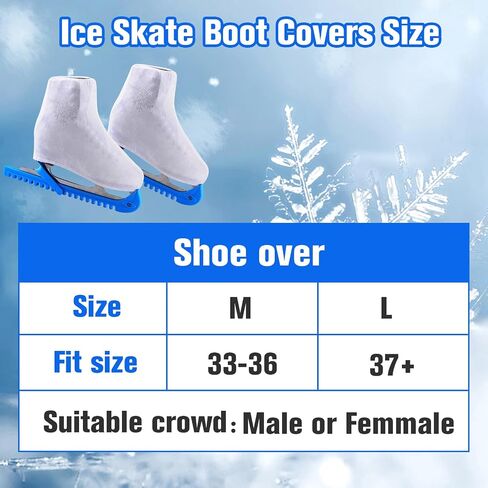 أغطية التمهيد Ifoyo Ice Skate ، وملحقات التزلج للتزلج على التزلج ، أو أغطية التمهيد للتزلج لأحذية التزلج أو الجليد ، وغطاء أحذية التزلج للأطفال البالغين (الأسود) in Kuwait