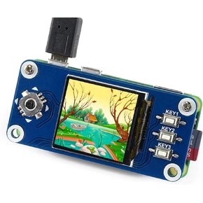1.3inch IPS LCD Display HAT Compatible with Raspberry Pi 5/ 4B/3B+/3B//A+/Zero W/WH/Zero 2 W/Pico/Pico 2W, etc. 240 x 240 Pixels, SPI Interface, with Embedded Controller in Saudi Arabia