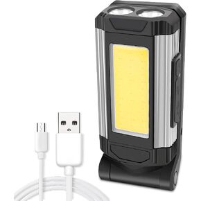 Folded Work Lights Aluminium Alloy USB Charging Magnetic COB Inspection Lamp Portable Fill Light (Red) in Saudi Arabia