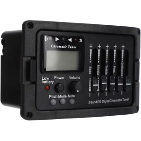 Guitar 5 Band Equalizer Professional Preamp EQ with Tuner Customized Sound Settings for Acoustic and Electric Guitars for Stage Studio Performances in Saudi Arabia