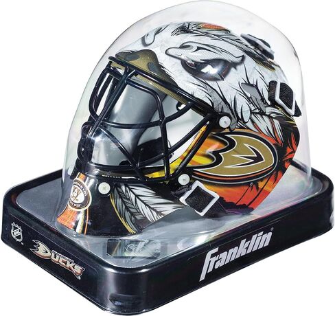 Anaheim Ducks Unsigned Franklin Sports Replica Mini Goalie Mask - Unsigned Mask in Saudi Arabia