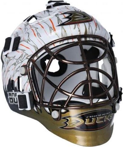 Anaheim Ducks Unsigned Franklin Sports Replica Mini Goalie Mask - Unsigned Mask in Saudi Arabia
