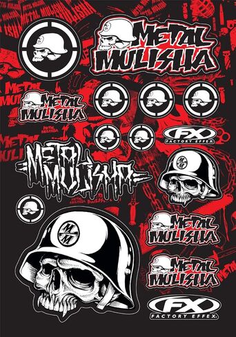 Factory Effex 14-68050 Metal Mulisha Sticker Kit 1 in Saudi Arabia