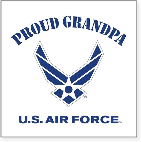 Cafepress Proud US Air Force Brother Square Sticker 3 × 3 مربع مربع ملصق ملصق شارات in Kuwait