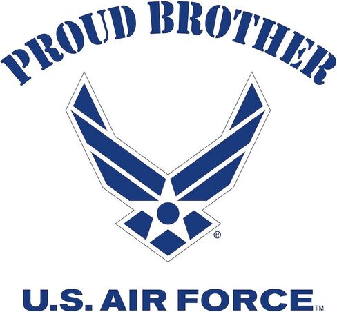 CafePress Proud US Air Force Brother Square Sticker 3 X 3 Square Bumper Sticker Car Decal in Kuwait