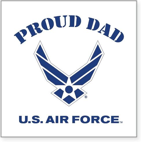 CafePress Proud US Air Force Brother Square Sticker 3 X 3 Square Bumper Sticker Car Decal in Kuwait