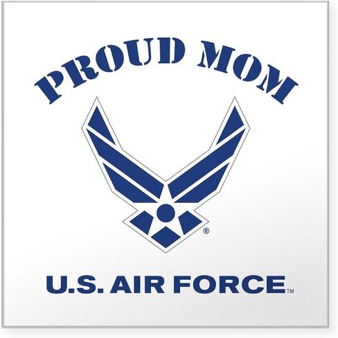 CafePress Proud US Air Force Brother Square Sticker 3 X 3 Square Bumper Sticker Car Decal in Kuwait