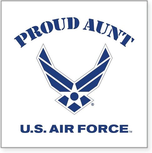 CafePress Proud US Air Force Brother Square Sticker 3 X 3 Square Bumper Sticker Car Decal in Kuwait