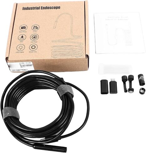 Endoscope Camera 5MP HD IP67 Inspection Snake Borescope 5meter for Car Engine PCB Inspection in Saudi Arabia