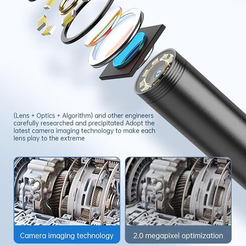 Endoscope Camera 5MP HD IP67 Inspection Snake Borescope 5meter for Car Engine PCB Inspection in Saudi Arabia