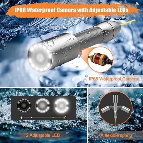 Anysun Self-Leveling Sewer Camera Head with 512Hz Sonde Transmitter, IP68 Waterproof, Only for Anysun HBUDS Pipe Inspection Camera in Saudi Arabia