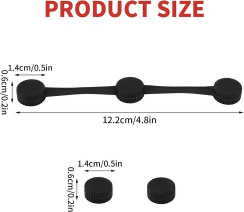 Air Fryer Magnets Set for Parchment Paper, Universal Compatibility Silicone 2pcs Strips 4pcs Buckles Air Fryer Accessories for Protecting Basket from Scratches Secure Paper Liner Fixing(Black) in Saudi Arabia