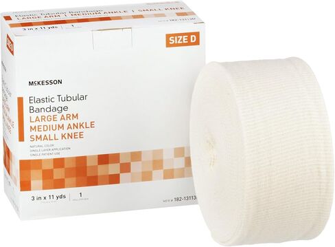 McKesson Elastic Tubular Support Bandage, Large Knee/Medium Thigh, Size F, 4 in by 11 yds, 1 Count, 1 Pack in Saudi Arabia
