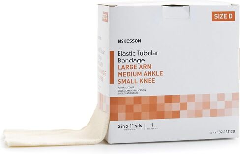 McKesson Elastic Tubular Support Bandage, Large Knee/Medium Thigh, Size F, 4 in by 11 yds, 1 Count, 1 Pack in Saudi Arabia