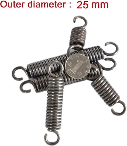 Industrial Construction Machinery Tension Spring Tensile Telescopic Spring 2.5mm Outer Diameter 25mm Length 65mm-500mm Steel Spring 1Pcs for DIY Wire in Saudi Arabia