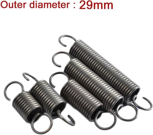Industrial Construction Machinery Tension Spring Wire Diameter 3.5mm 1Pcs Tension Telescopic Spring 65Mn Steel Spring Outer Diameter 29mm Length 100mm-500mm in Saudi Arabia