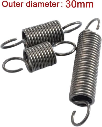 Industrial Construction Machinery Tension Spring 1Pcs Tensile Telescopic Spring Steel Wire Diameter 3.0mm Outer Diameter 30mm Length 100mm-500mm Steel Material for DIY Tools in Saudi Arabia