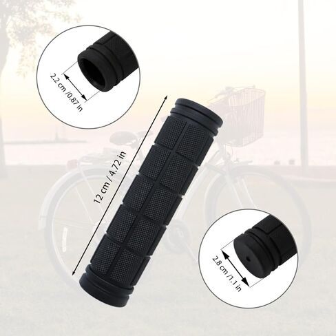 4 Pcs Bike Handle Grips, Non-Slip Soft Rubber Bike Handle Grips in Kuwait