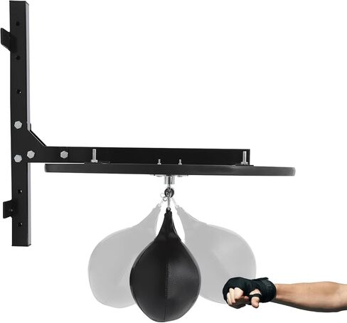 Speed Bag Platform Kit Heavy Duty Boxing Training Equipment with Punching Ball Wall-Mounted Speed Bag Stand with Pump 360° Swivel Fitness Training Punching Bags in Kuwait