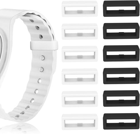 Multi-Color Band Keeper, Magic band locks, Silicone Fastener Rings Security Loop/Holder/Clips Compatible with Fitbit Charge/Charge HR/Garmin Vivofit/Disney Magic Bands 1.0/2.0 & More in Kuwait