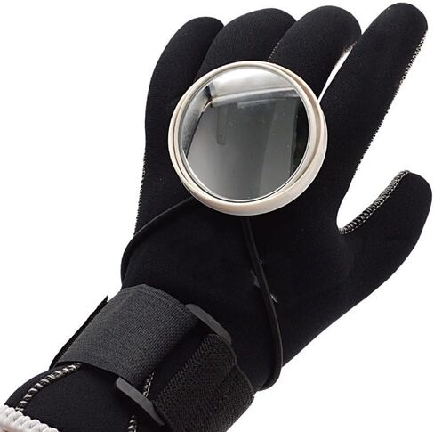 Scuba Diving Wrist Mirror With Adjustable Strap For Safety And Equipment Inspection, Waterproof Underwater Observation Tool Scuba Accessories, Underwater Mirror With Elastic Band(black) in Saudi Arabia