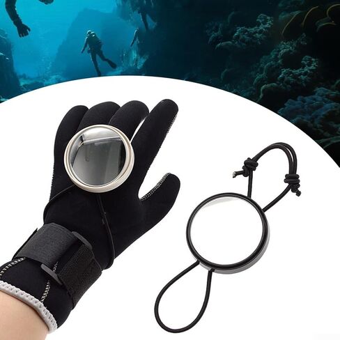 Scuba Diving Wrist Mirror With Adjustable Strap For Safety And Equipment Inspection, Waterproof Underwater Observation Tool Scuba Accessories, Underwater Mirror With Elastic Band(black) in Saudi Arabia