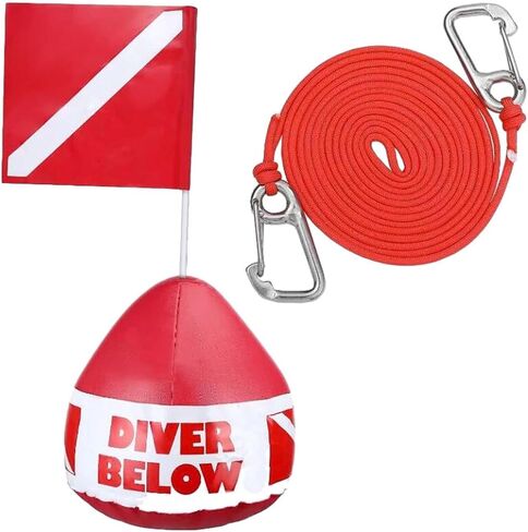 Buoy Dive Flag Float Signal Diver Below Floater, Dive Flag Float Inflatable Signal Floater for Scuba Diving, Signaling in Saudi Arabia
