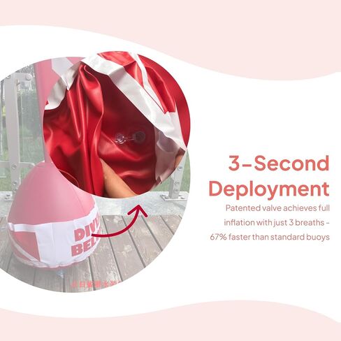 Buoy Dive Flag Float Signal Diver Below Floater, Dive Flag Float Inflatable Signal Floater for Scuba Diving, Signaling in Saudi Arabia