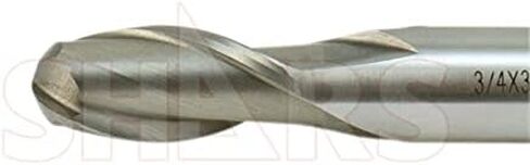 Shars 2 Flute HSS Ball Nose Mill Single End Mill 9 PCS 404-5964 S) in Saudi Arabia