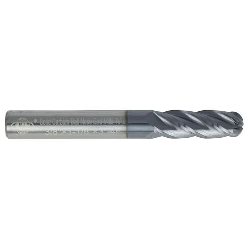 CME 10 PCS Micrograin Carbide End Mills ، أنف الكرة ، tialn المطلي ، 3/64 "قطر الطاحونة ، 9/64" طول القطع ، 1 1/2 "الطول الكلي ، 2 الناي ، القطع المركزية in Kuwait