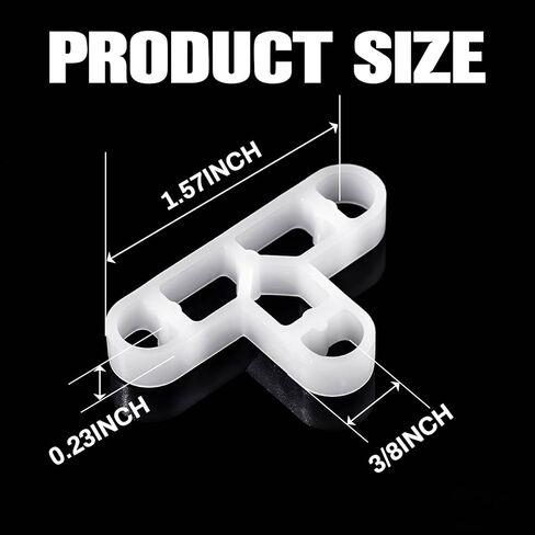 10mm 3/8 Inch 200 Pcs Tile Spacers Brick Wall Separator 3 Way Flooring Deck Board Pave Tile Spacers Leveling System Clips Thin Brick Veneer Tools in Saudi Arabia