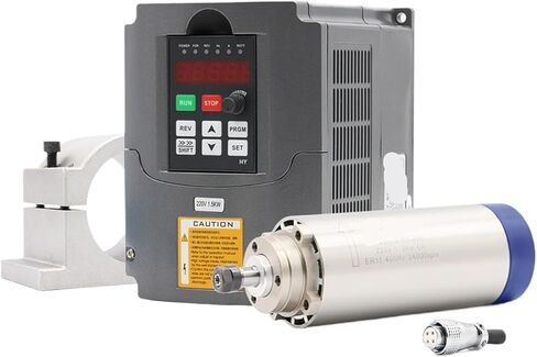220 فولت 1.5kw ER11 محرك مغزل مبرد الهواء 80 مم يبرد 4 محمل 220 فولت 1.5KW VFD العاكس وفوضى 80 مم (220 فولت) in Kuwait