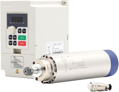 1.5kW ER11 محرك مغزل مبرد بالهواء 4 محامل 1.5 كيلو وات QL العاكس VFD (110 فولت) in Saudi Arabia