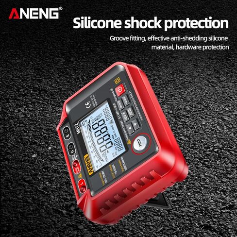HD Display Digital Megohmmeter Insulation Series Digital Tester Electrical High Resistance Meter Insulation Resistance Tester Insulation Meter Digital Megohmmeter High Precision ANENG MH12 in Saudi Arabia