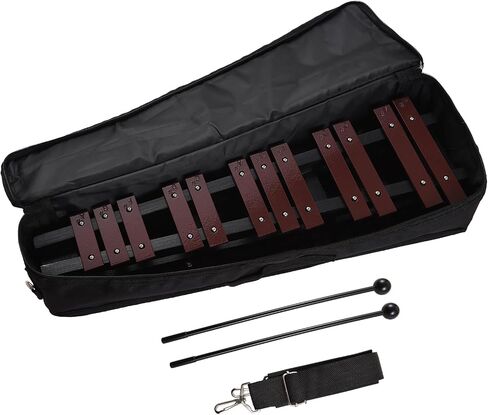 Foldable Glockenspiel Xylophone, 30 Note Glockenspiel, Xylophone 5mm Thickness Aluminum Bars Percussion Musical Instrument with Carrying Bag 2 Mallets Gift for Beginners Students in Saudi Arabia