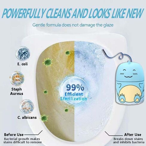 زجاجة منظف صحن المرحاض ل Krazy Clean Pro Tank Cleaner Blue Crave Cleaning ديناصور لطيف in Kuwait