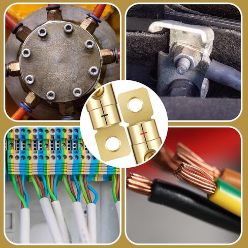 4 أجهزة كمبيوتر 1/0 موصل سلك المقياس 1/0 طرف بطارية AWG Gauge Gold Scre in Saudi Arabia