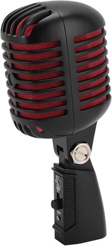 Classic Retro Dynamic Vocal Microphone, Professional Live Performance Cardioid Mic Old Vintage Studio Mic, Universal Vocal Recording Microphone for KTV, Stage Performance in Saudi Arabia