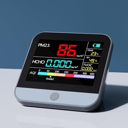 13 في 1 اختبار جودة الهواء للمنزل ، شاشة جودة الهواء الداخلية ، مع PM1/PM2.5/PM10/عداد الجسيمات/AQI/الرطوبة/TVOC/درجة الحرارة/الفورمالدهيد ، مستشعر جودة الهواء المحمول in Saudi Arabia