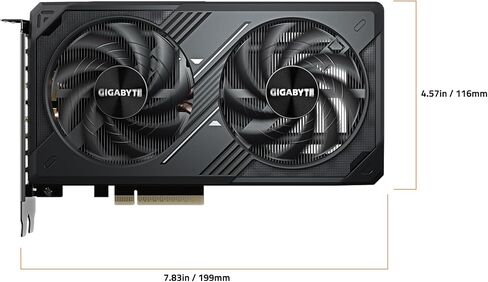 Gigabyte Geforce RTX 5060 Gaming OC 8G Graphics Card ، 8GB 128-bit GDDR7 ، PCIe 5.0 ، Windforce Cooling System ، GV-N5060Gaming OC-8GD Video Card in Kuwait