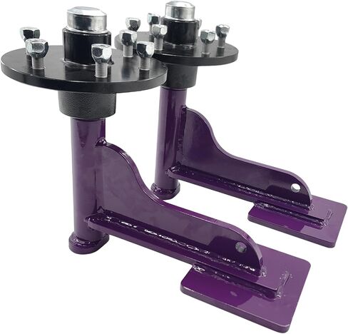 Shipping Container Wheels Kit 6-Lug Bolt On Wheels, Spindle Kit 8000LB Complete Assembly, Compatible with 40' Shipping Container Heavy-Duty Shipping Container, Black in Kuwait