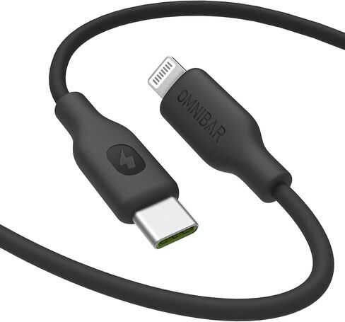 USB C إلى كبل البرق ، كابل الشاحن السريع معتمد من Apple MFI ، كبل Lightning Silicone Type C لـ iPhone 14/13/11/11/XR/XS/X/8/7/SE ipad AIR/MINI/PRO AIRPODS iPod (6 قدم ، أخضر الجير) in Kuwait