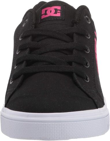 DC Girls Chelsea Skate Shoe ، Stency Black/Pink ، 12 Little Kid US in Saudi Arabia
