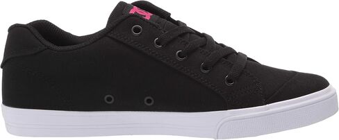 DC Girls Chelsea Skate Shoe ، Stency Black/Pink ، 12 Little Kid US in Saudi Arabia